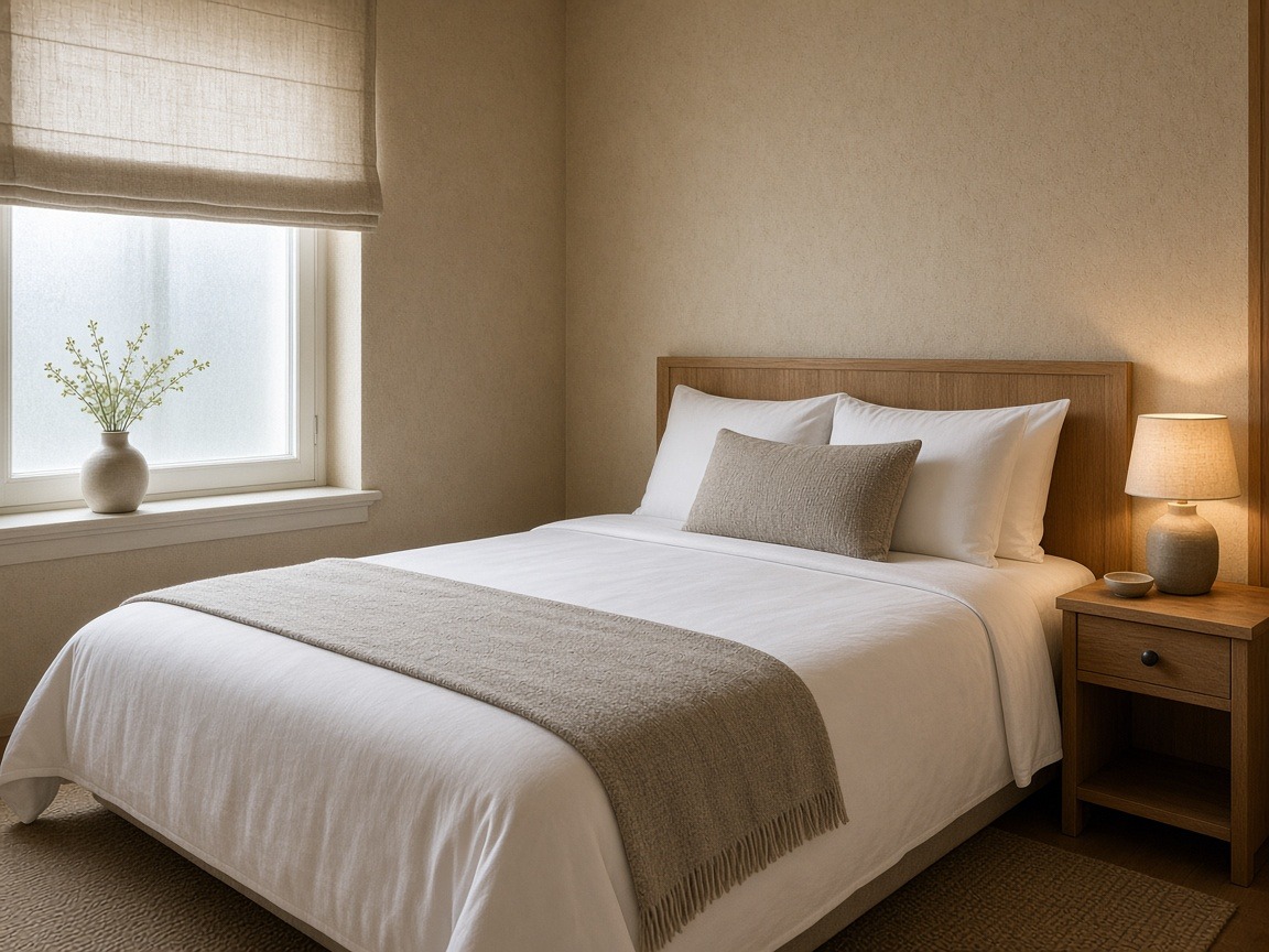 Standardzimmer im Angebotsaufwind – frisch bezogenes Doppelbett, Holzfurnier, natürliches Tageslicht